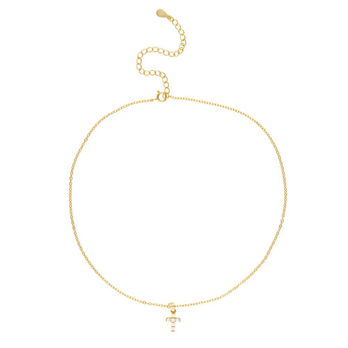 Sahira Mini Cross Necklace